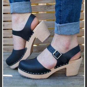 Lotta from Stockholm Highwood Black Nat Clogs, 38